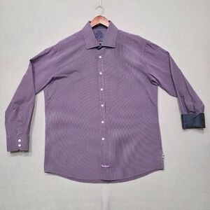 English Laundry by Christopher Wicks Men's Flip Cuff Dress Shirt Size 17.5-34/35
